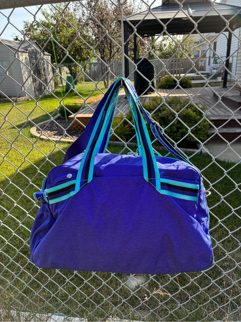 Ivivva By Lululemon Royal Blue "In The Game" Duffle Gym Overnight Weekender Bag - Picture 2 of 16
